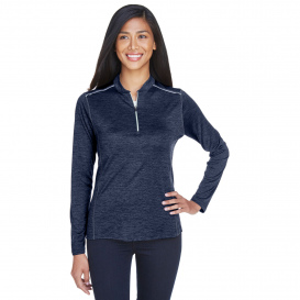 Core 365 CE401W Ladies Kinetic Performance Quarter-Zip - Classic Navy/Carbon