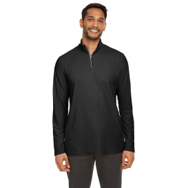 Core 365 CE405 Men\'s Fusion ChromaSoft Pique Quarter-Zip - Black