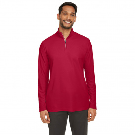 Core 365 CE405 Men\'s Fusion ChromaSoft Pique Quarter-Zip - Classic Red