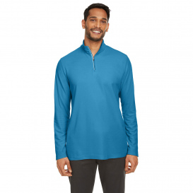 Core 365 CE405 Men\'s Fusion ChromaSoft Pique Quarter-Zip - Electric Blue