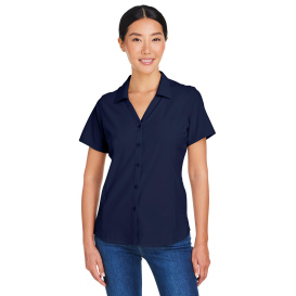 Core 365 CE510W Ladies Ultra UVP Marina Shirt - Classic Navy