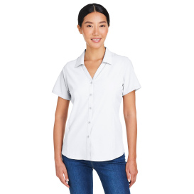 Core 365 CE510W Ladies Ultra UVP Marina Shirt - White