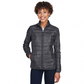 Core 365 CE700W Ladies Prevail Packable Puffer Jacket - Carbon