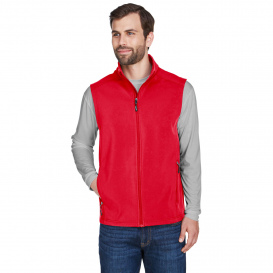 Core 365 CE701 Men\'s Cruise Two-Layer Fleece Bonded Soft Shell Vest - Classic Red