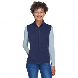 Core 365 CE701W Ladies Cruise Two-Layer Fleece Bonded Soft Shell Vest - Classic Navy