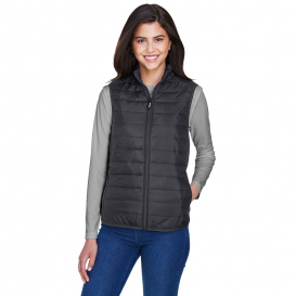 Core 365 CE702W Ladies Prevail Packable Puffer Vest - Carbon