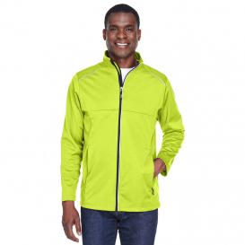 Core 365 CE708 Mens Techno Lite Three-Layer Knit Tech-Shell - Safety Yellow