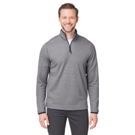 Core 365 CE73 Venture Heathered Stripe Quarter-Zip - Black/White