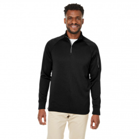 Core 365 CE801 Unisex Fusion ChromaSoft™ Fleece Quarter-Zip - Black