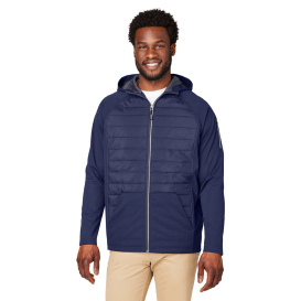 Core 365 CE808 Unisex Techno Lite Hybrid Hooded Jacket - Classic Navy