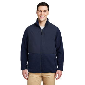 Core 365 CE890 Men\'s Journey Summit Hybrid Full-Zip - Classic Navy/Classic Navy