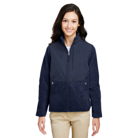 Core 365 CE890W Ladies Journey Summit Hybrid Full-Zip - Classic Navy/Classic Navy