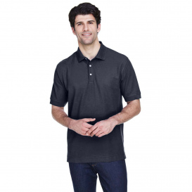 Devon & Jones D100 Men\'s Pima Pique Short Sleeve Polo - Navy