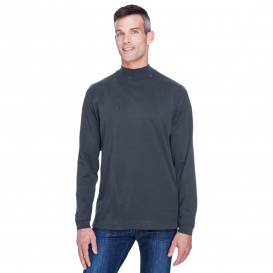 Devon & Jones D420 Sueded Cotton Jersey Mock Turtleneck - Navy