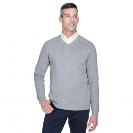 Devon & Jones D475 Men\'s V-Neck Sweater - Grey Heather