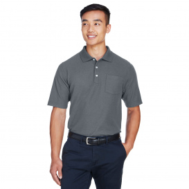 Devon & Jones DG150P Men\'s DRYTEC20 Performance Pocket Polo - Graphite