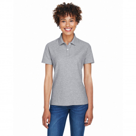 Devon & Jones DG150W Ladies DRYTEC20 Performance Polo - Grey Heather