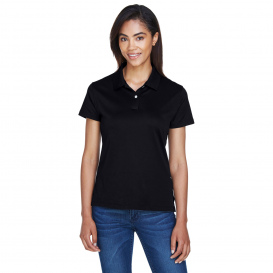 Devon & Jones DG200W Ladies Pima-Tech Jet Pique Polo - Black