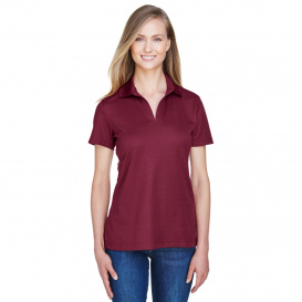 Devon & Jones DG20W CrownLux Performance Ladies Plaited Polo - Burgundy