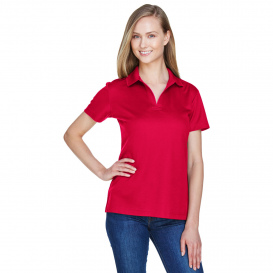 Devon & Jones DG20W CrownLux Performance Ladies Plaited Polo - Red