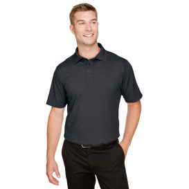 Devon & Jones DG22 CrownLux Performance Address Melange Polo - Black Heather