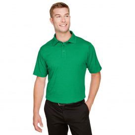 Devon & Jones DG22 CrownLux Performance Address Melange Polo - Kelly Green Heather