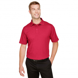 Devon & Jones DG22 CrownLux Performance Address Melange Polo - Red Heather