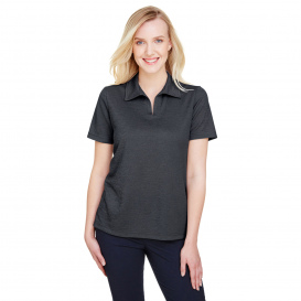 Devon & Jones DG22W CrownLux Performance Ladies Address Melange Polo - Black Heather