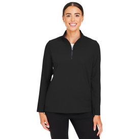 Devon & Jones DG410W Ladies CrownLux Performance Windsor Welded Quarter-Zip - Black