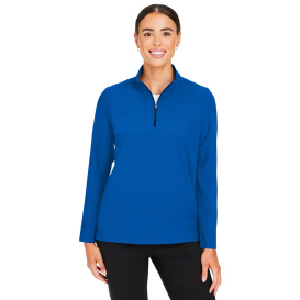 Devon & Jones DG410W Ladies CrownLux Performance Windsor Welded Quarter-Zip - French Blue