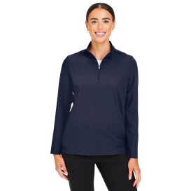 Devon & Jones DG410W Ladies CrownLux Performance Windsor Welded Quarter-Zip - Navy