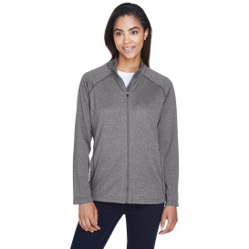 Devon & Jones DG420W Ladies Stretch Tech-Shell Compass Full Zip - Dark Grey Heather