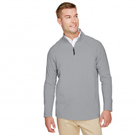 Devon & Jones DG480 CrownLux Performance Clubhouse Micro-Stripe Quarter-Zip - Black