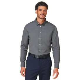 Devon & Jones DG505 CrownLux Performance Spencer Poplin Shirt - Graphite Melange