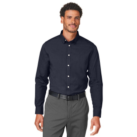 Devon & Jones DG505 CrownLux Performance Spencer Poplin Shirt - Navy Melange