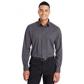 Devon & Jones DG535 CrownLux Performance Tonal Mini Check Shirt - Carbon