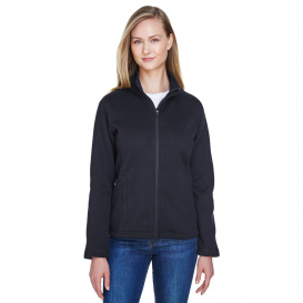 Devon & Jones DG793W Ladies Bristol Full Zip Sweater Fleece Jacket - Black