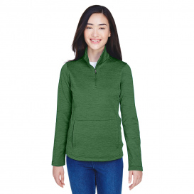 Devon & Jones DG798W Ladies Newbury Melange Fleece 1/4-Zip