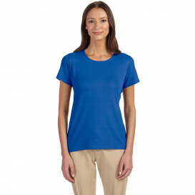 Devon & Jones DP182W Ladies Perfect Fit Shell T-Shirt - French Blue