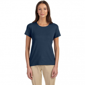 Devon & Jones DP182W Ladies Perfect Fit Shell T-Shirt - Navy