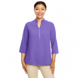 Devon & Jones DP611W Ladies Perfect fit 3/4 Sleeve Crepe Tunic - Grape