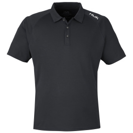 HUK H12L005 Lopro Solid Performance Polo - Black