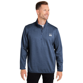 HUK H130098 Cold Front Quarter-Zip - Naval Academy Heather