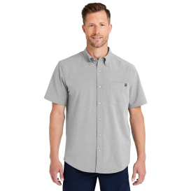 HUK H150154 Kona Solid Short Sleeve Shirt - Harbor Mist