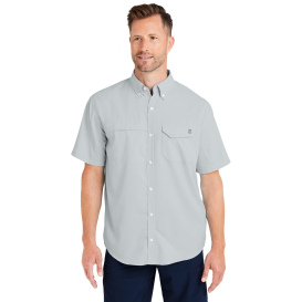 HUK H150171 Tide Point Short Sleeve Shirt - Harbor Mist