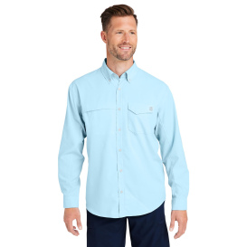 HUK H150172 Tide Point Long Sleeve Shirt - Crystal Blue