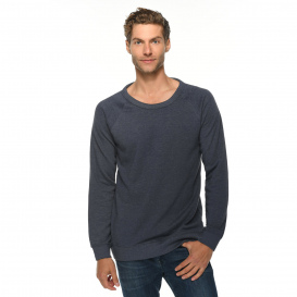 Lane Seven LS13004 Unisex French Terry Crewneck Sweatshirt - Heather Denim