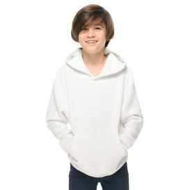 Lane Seven LS1401Y Youth Premium Pullover Hooded Sweatshirt - White