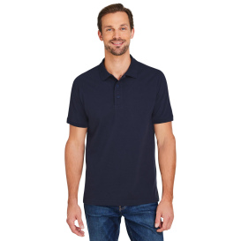 Harriton M205 Valiant Cotton Snag Protect Pocket Polo - Dark Navy