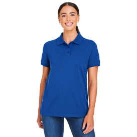 Harriton M205W Ladies Valiant Cotton Snag Protect Polo - True Royal